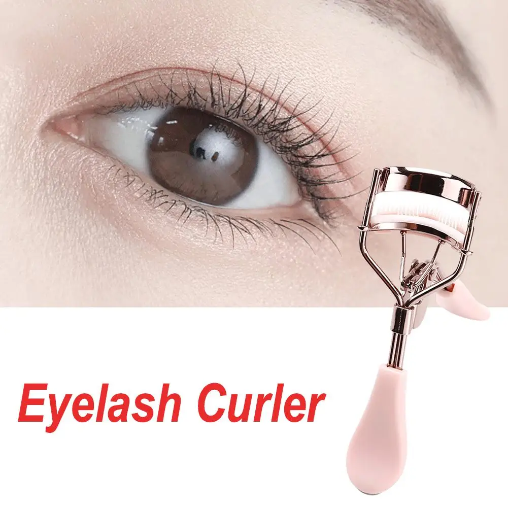 Professional Stainless Steel Eyelash Curler With Comb Eye Cosmetics Clip Curling Tools Makeup Eyelash Beauty Tweezers Natur C0a6