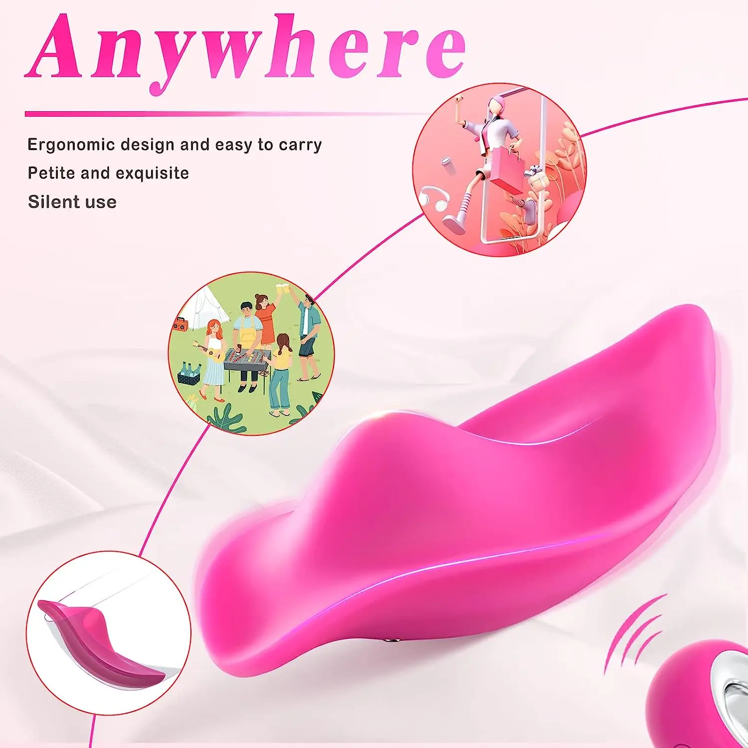 Vibrators Adult Sex Toys for Women or Couples Vibrating Panties Remote Vibrator