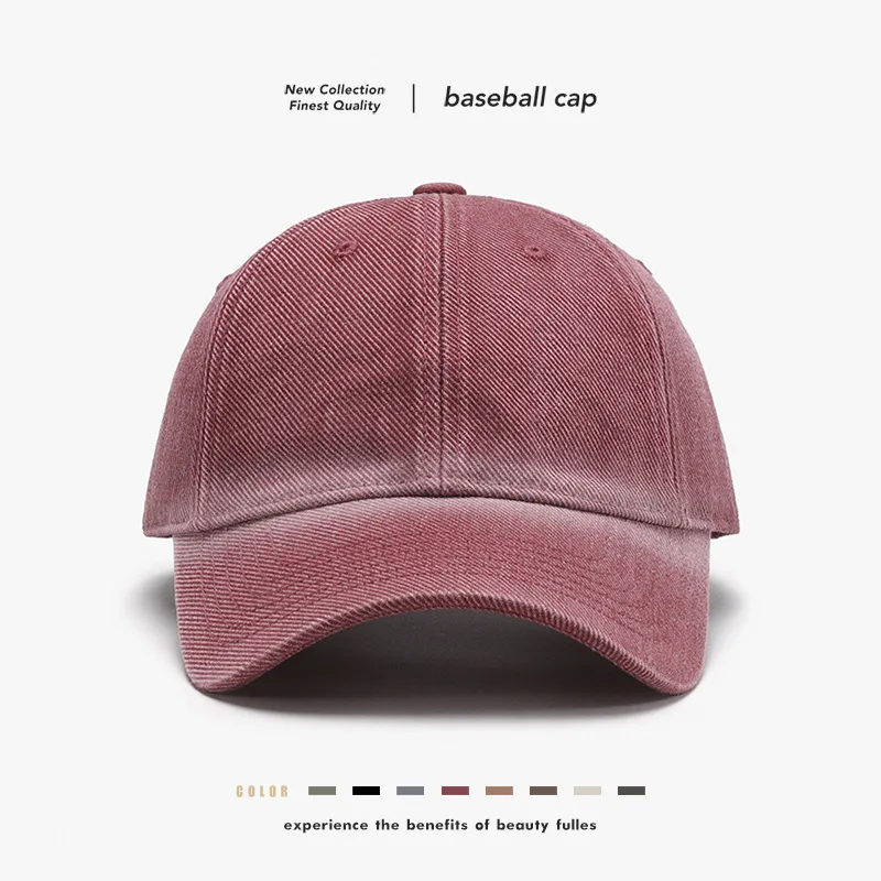 Two-tone soft-top men's outdoor curved brim baseball cap, women's European and American fashion versatile breathable baseball