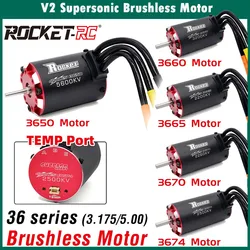 RC motor Rocket V2 supersonic Brushless Motor w/ Temp Sensor 3650 3660 3665 3670 3674 for 1/8 1/10 RC Car