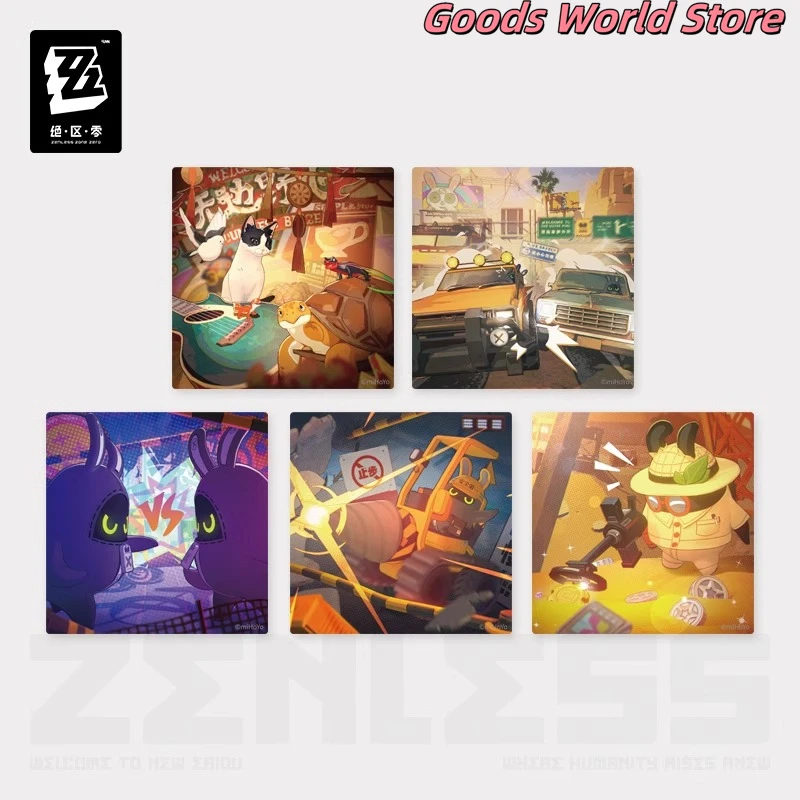 الأصلي ZZZ Zenless منطقة صفر الشكل Bangboo إلين جو صورة جمع مجموعة بطاقات شفافة ميهويو تأثيري أنيمي Doujin الهدايا