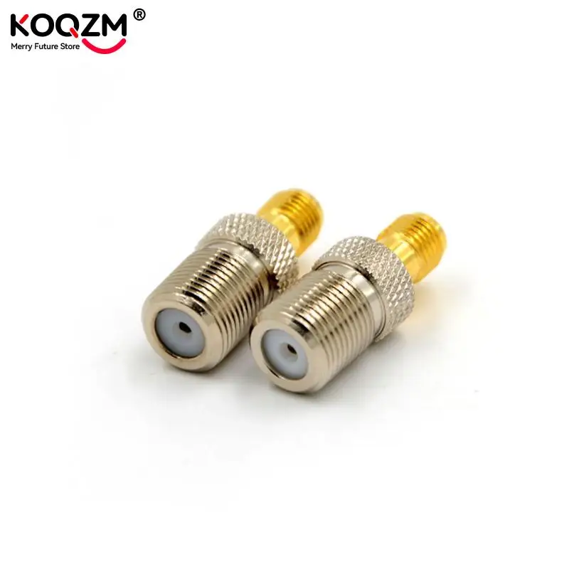1pcs Straight RF Coax Adapter F To SMA Convertor F Female To SMA Female Connector F Type Female Jack To SMA Female Plug