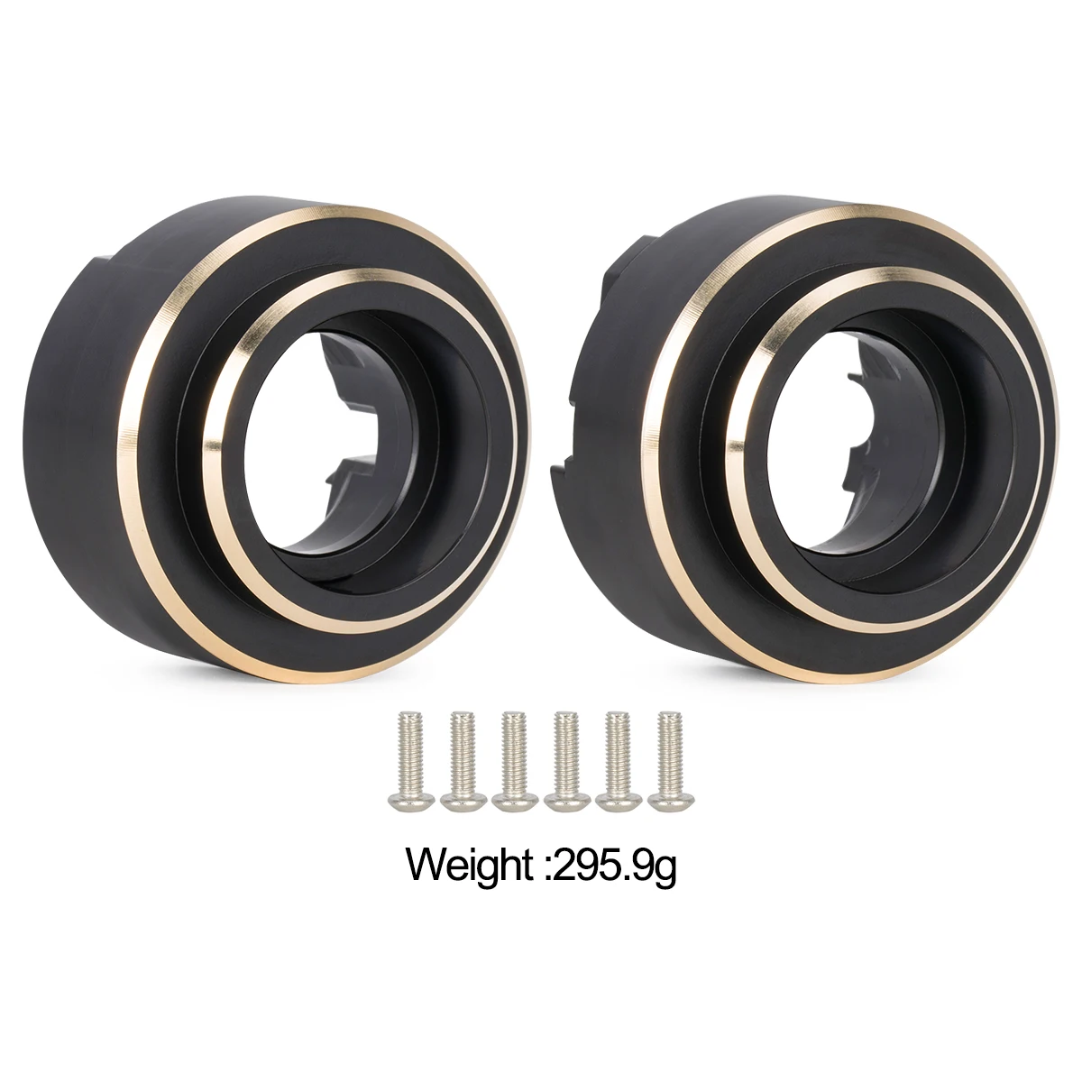 CNC Brass F10T Axle Front and Rear Weights for 1/10 RC Crawler Car Axial SCX10 II VS4-10 Upgrade Parts