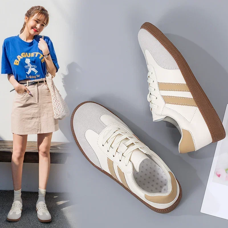 Women\'s Sneakers Fashion Breathable Flats Woman Soft Sole Casual Walking Vulcanized Shoes Women White Sneakers Zapatos De Mujer