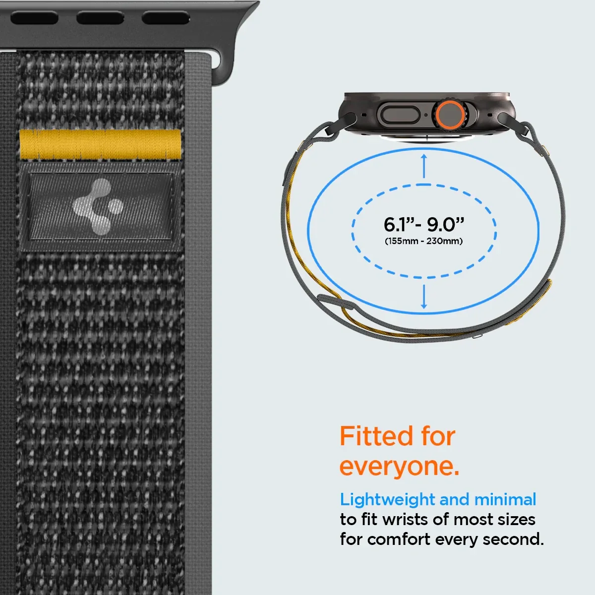 Pasek sportowy Spigen do Apple Watch Athlex Air, kompatybilny z 3/2/1 49mm, 11/10 46mm, 9/8/7 45mm, SE3/SE2/SE/6/5/4 44mm