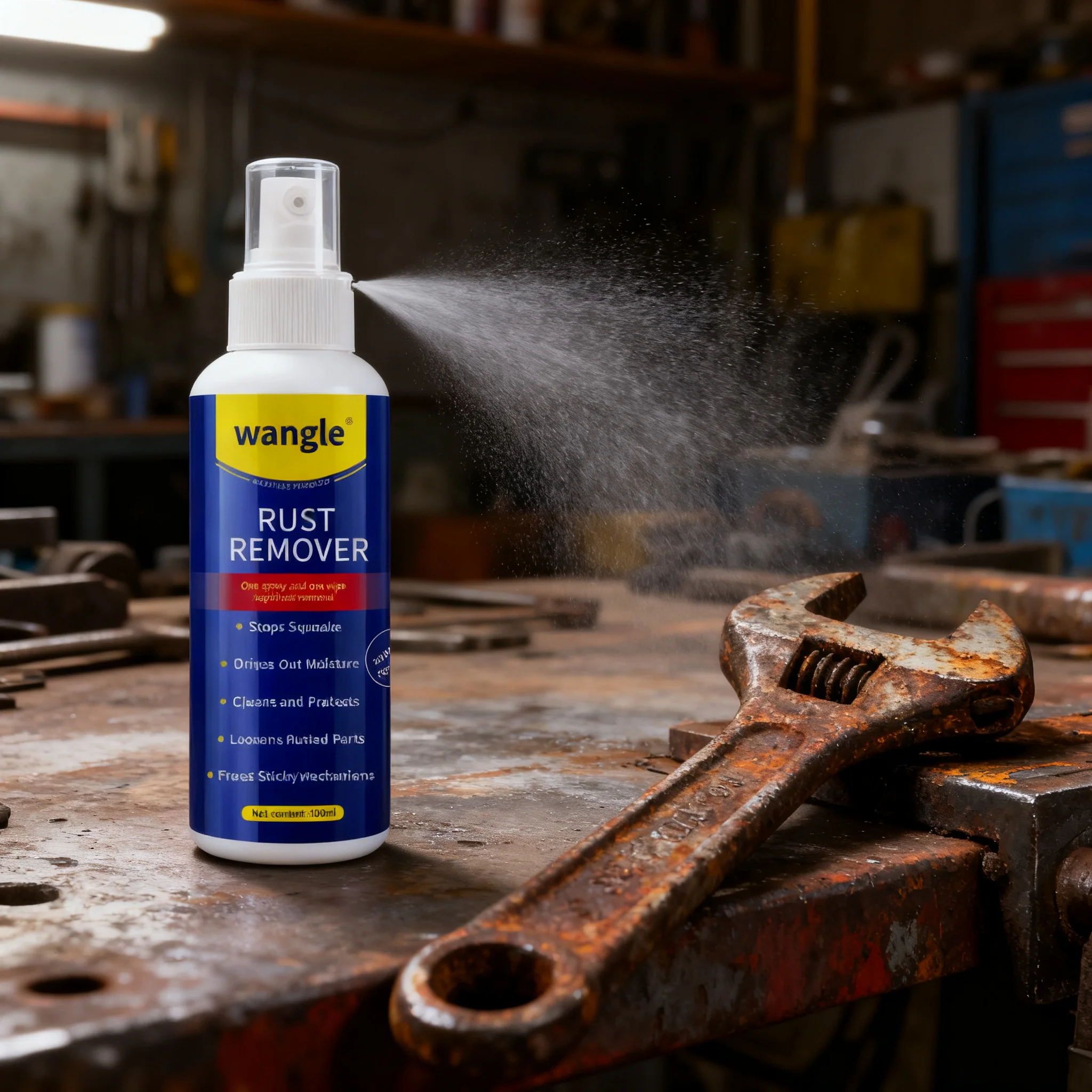 100ml Anti-rust Lubricant Spray Rust Remover Long-lasting Lubrication For Automotive Part Tool Machinery Rust Remover Spray