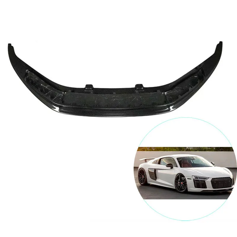 

Передняя губа из углеродного волокна, передний сплиттер, передний спойлер для подбородка, комплект кузова для моделей Audi R8V с 2016-2020 гг.