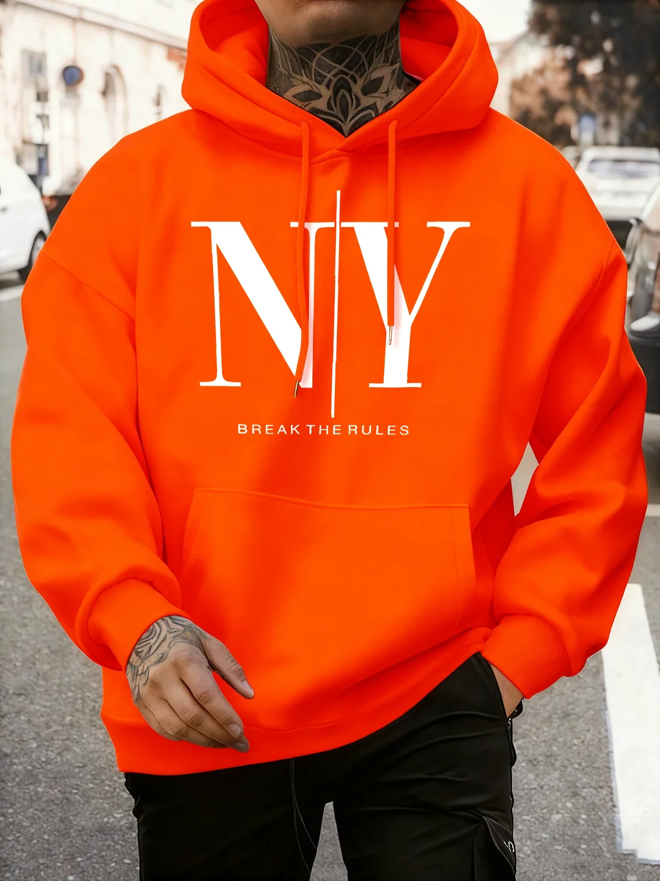 Break The Rules Yes No Imprime – Nouveaux sweats polaires doux pour hommes, à capuche, confortables pour le jogging et le sport