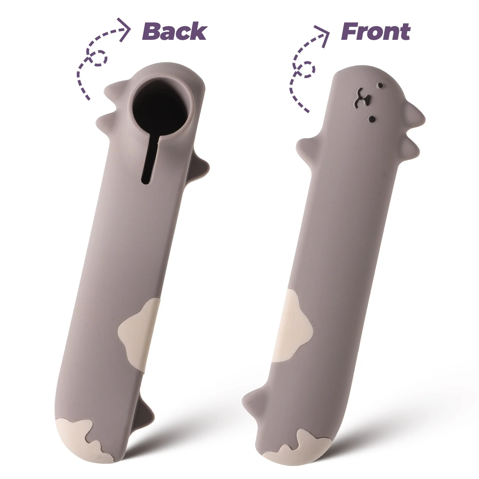 

Anti-Collision Door Handle Protector Silicone Cover for Long Handles Soft Texture Simple Installation Door Handle Covers