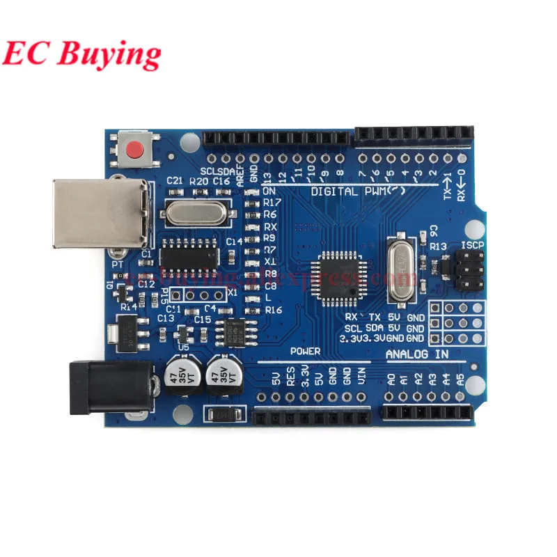 R3 Development Board ATmega328P/ATmega328PB ATmega328 328 MCU FT232 CH340G Driver Module USB Type B/Type-C/MICRO For Arduino