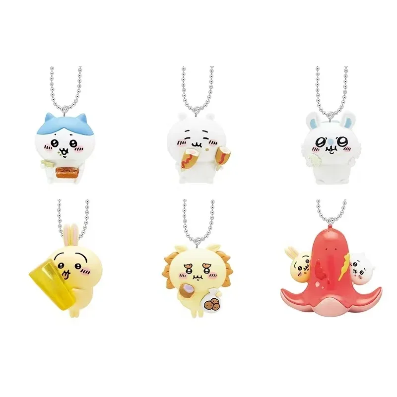 

Cute Anime Keychain Self-deprecating Bear Japanese Pendant Gashapon Decorative Doll Set for Birthday and Holiday Gifts