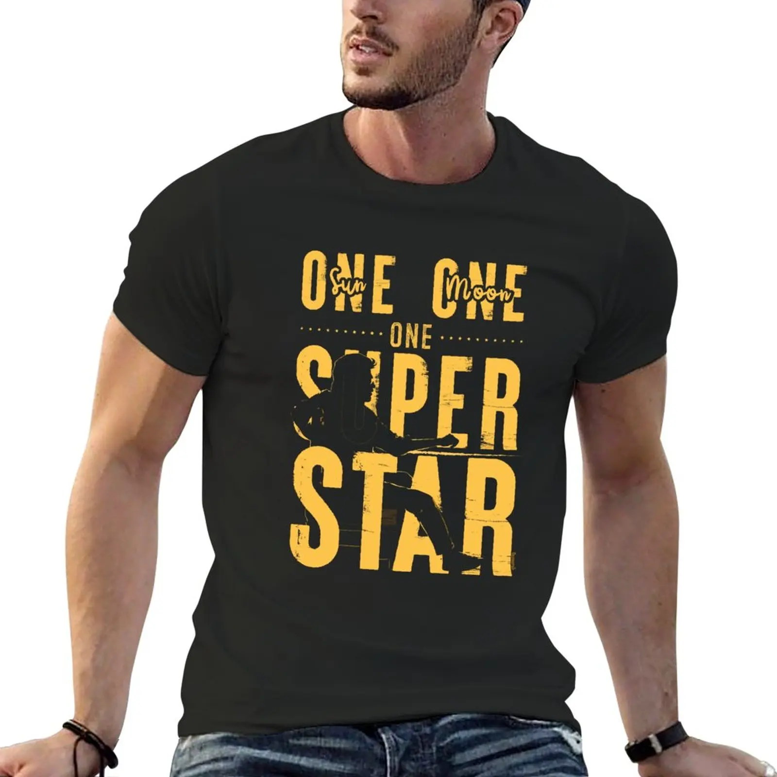 

One Superstar T-Shirt boys t shirts black t shirts Short sleeve tee men