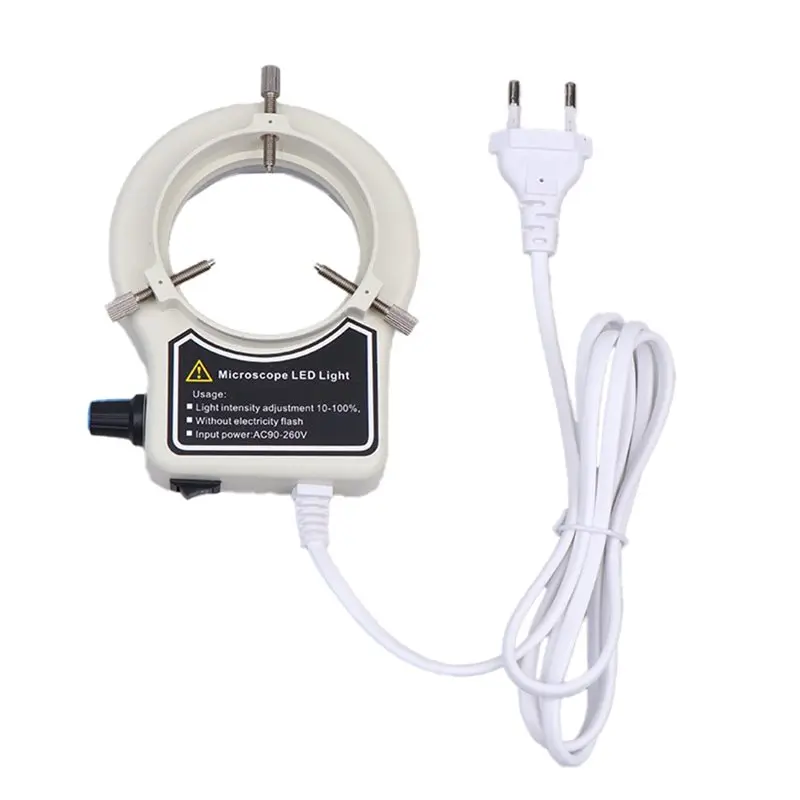 

Промышленный светодиодный кольцевой осветитель Happy New-Industrial для микроскопа, лампа-иллюминатор для микроскопа, круговая, с вилкой стандарта ЕС