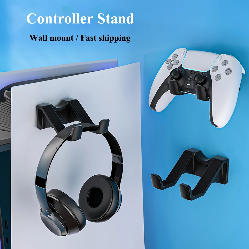 3Pack Wall Mount Bracket Support for PS5 PS2 Xbox Nintendo Controller Switch Headphone Headset Gamepad Hook Holder Fast Shipping