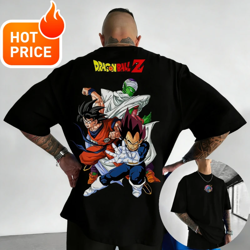 Son Goku Dragon Ball Saiyan Vintage Harajuku hommes nouvel été surdimensionné T-Shirt en vrac femmes Streetwear décontracté à manches courtes T-Shirt haut