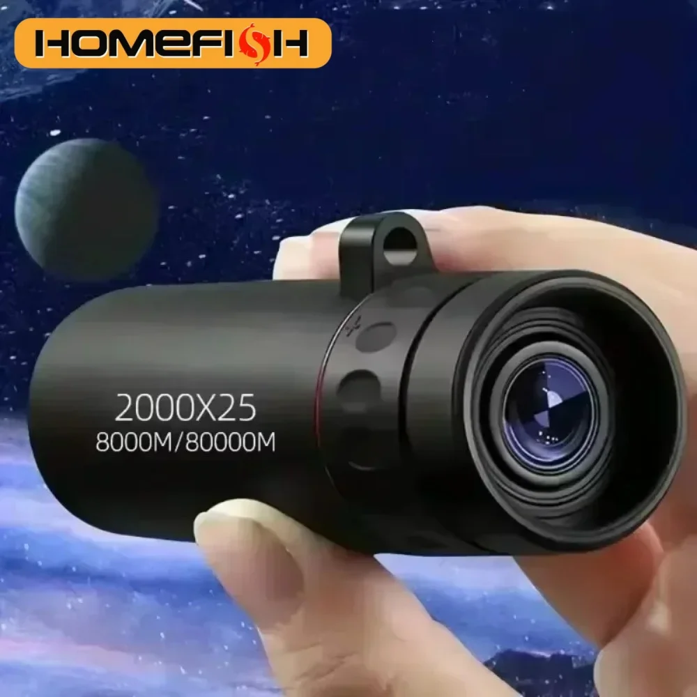 New HD Monocular Telescope Mini Portable Mobile Phone Telescope with Holder Camping Hunting Birdwatching Telescope