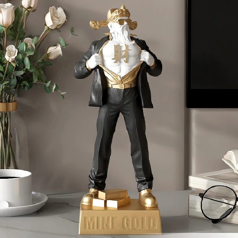 

Creative Muscle Man Ornaments Trend Figure Ornaments Living Room Porch Home Decorations Office Opening Housewarming Gifts