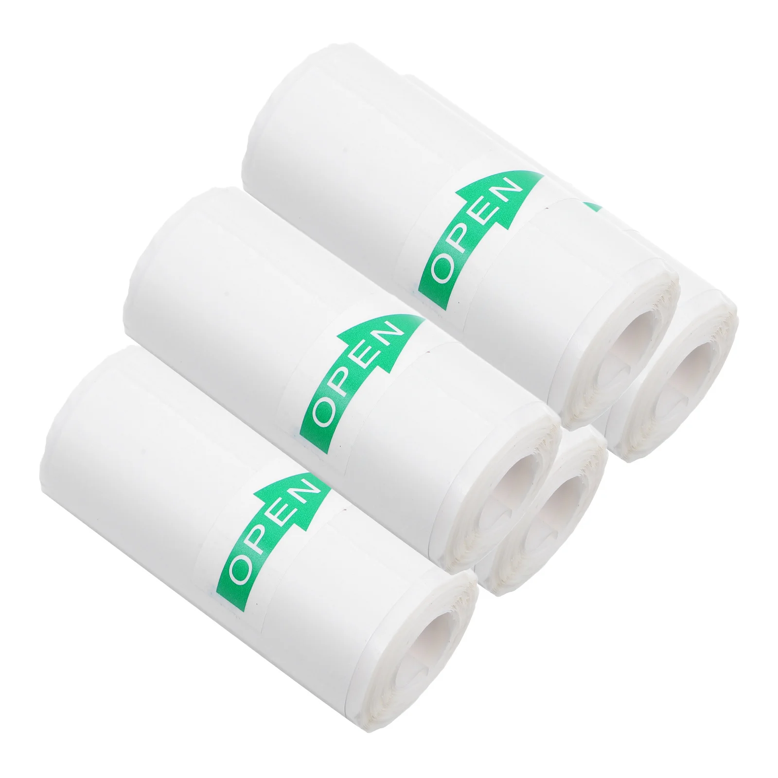 

5 Rolls Thermal Sticker Paper Smooth Surface Cash Register Paper Roll for Credit Card Machine Credit Card Rolls