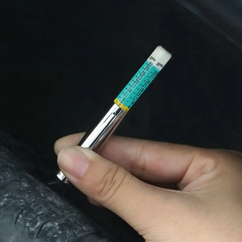 

Color Coded Auto Digital Mark Two-Sided Tyre Tread Depth Gauge Tire Ruler Measuring Pen