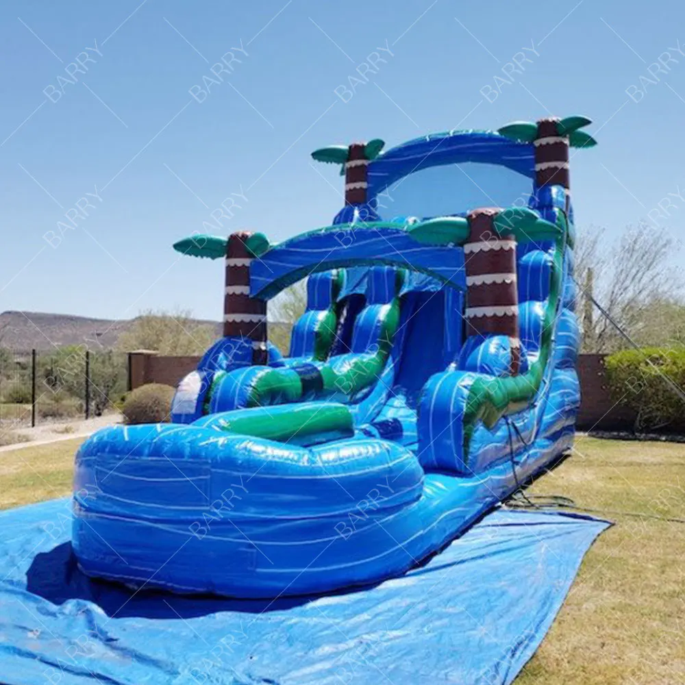

Commercial Grade Blow up Waterslide With Swimming Pool Backyard Inflatable Water Slide Inflatable Slide