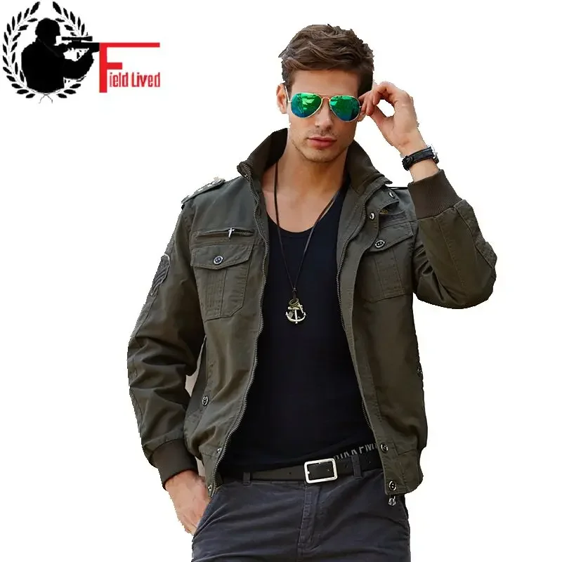 

Military Style Jean Us Army Bomber Men Jackets Coats Autumn 101 Air Force One Casuals Tactical Jacket Male 2024 Clothing Uniform