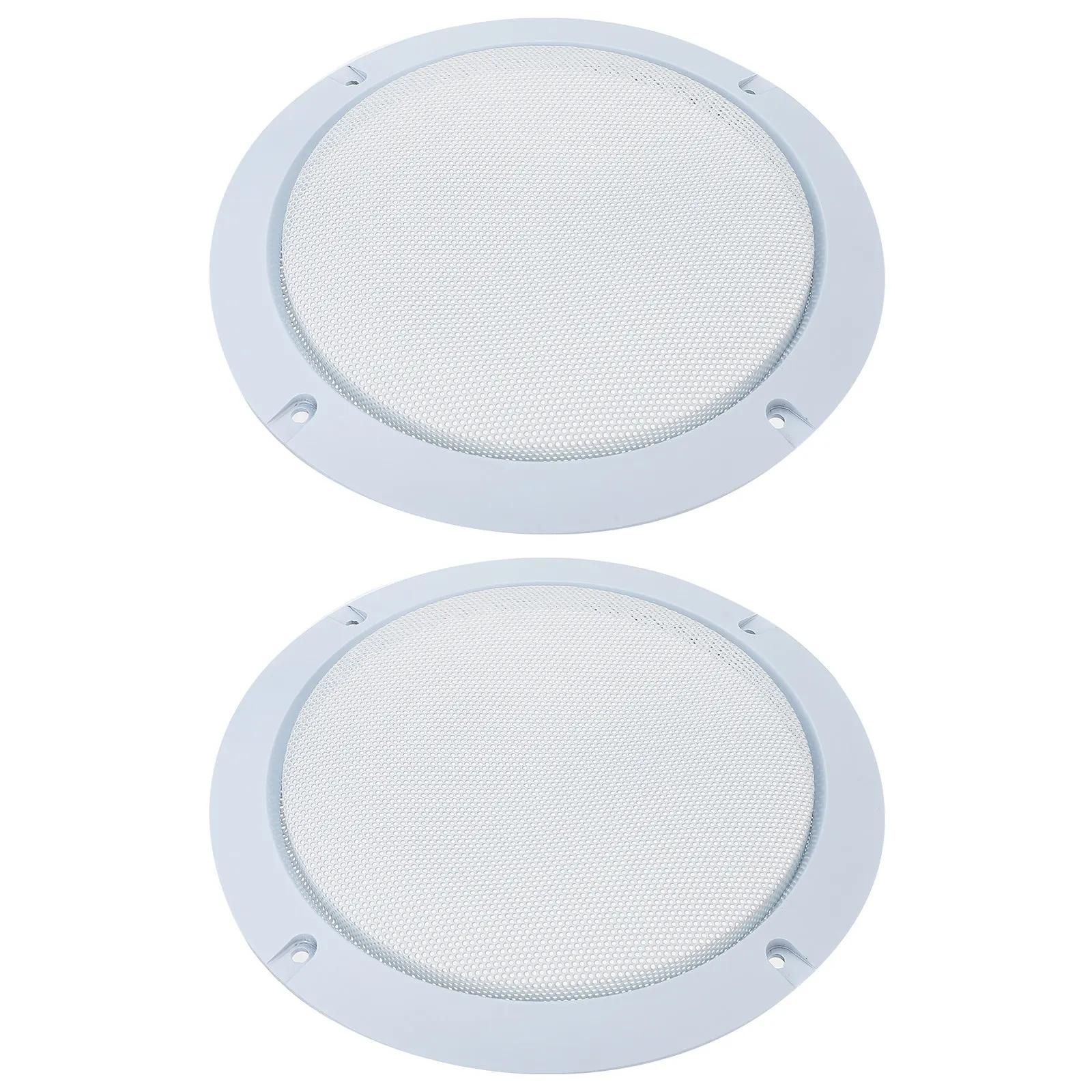 2Pcs Audio Speaker Grill Covers Metal Steel Protective Mesh Horn Guard Plastic Case DIY Speaker Decorative Circle Car Use