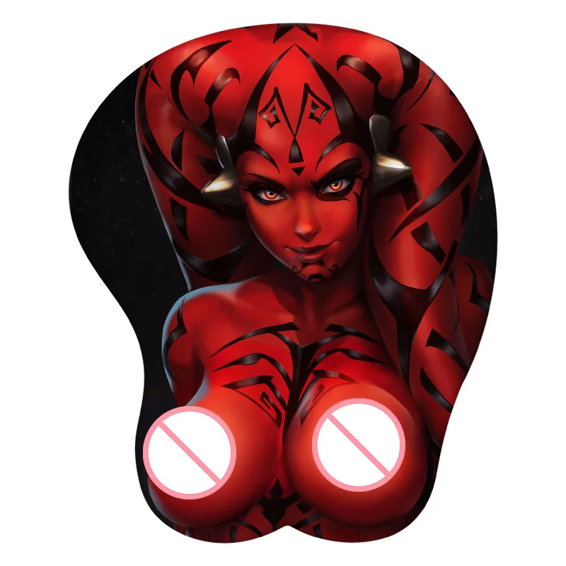 Sith Samurai Darth Talon 3D Mouse Pad Anime Sexy Wrist Rest Desk MousePad Mat Gamer Accessory