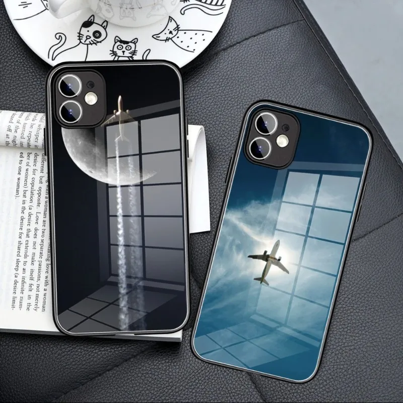 Чехол для телефона из закаленного стекла для IPhone 14 13 11 12 Pro 8 7 Plus X 13 Pro MAX MINI