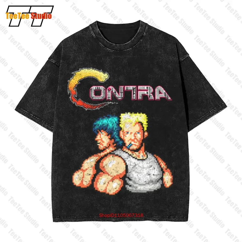 Black Contra Heros Pixels Vintage Essential T-Shirt GJ6B