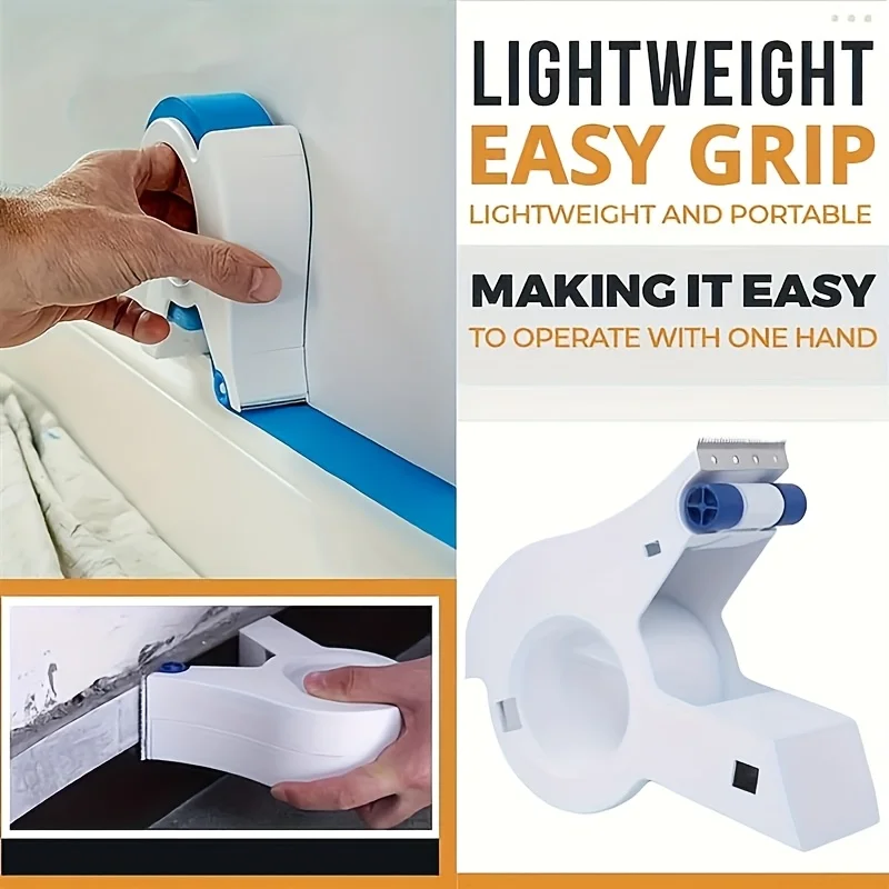 Professional Painter's masking tape dispenser, durable ABS handheld tape applicator for home and industrial use tools