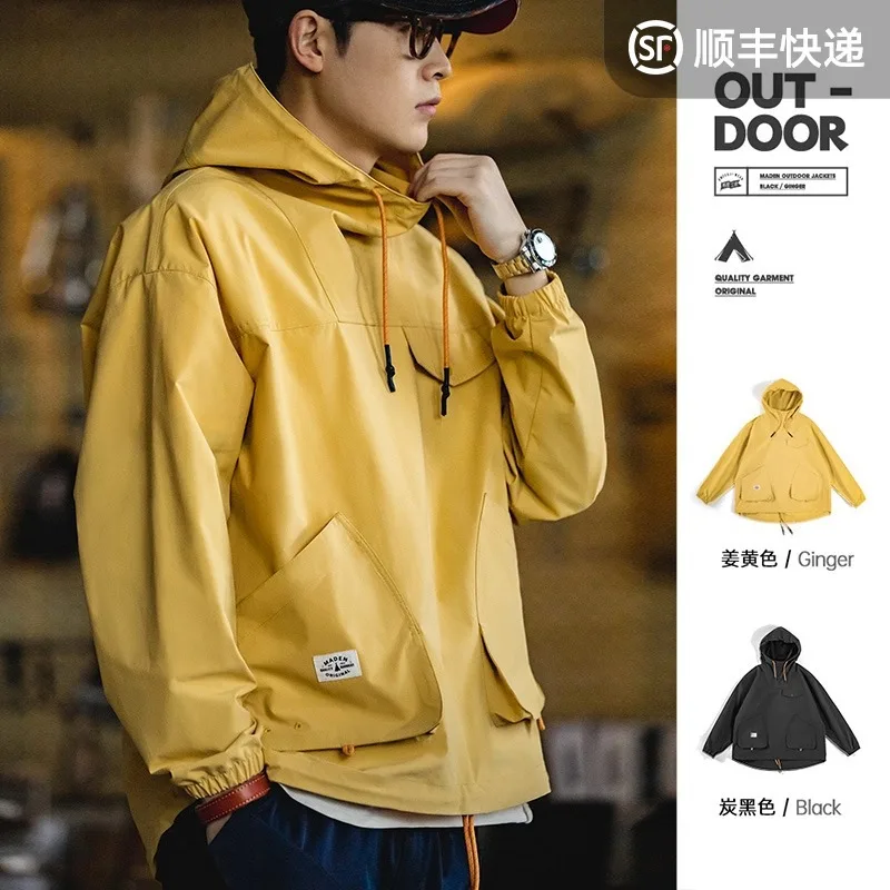 Madden workwear mountain outdoor multi-pocket hooded windproof pullover assault top functional jacket men's autumn
