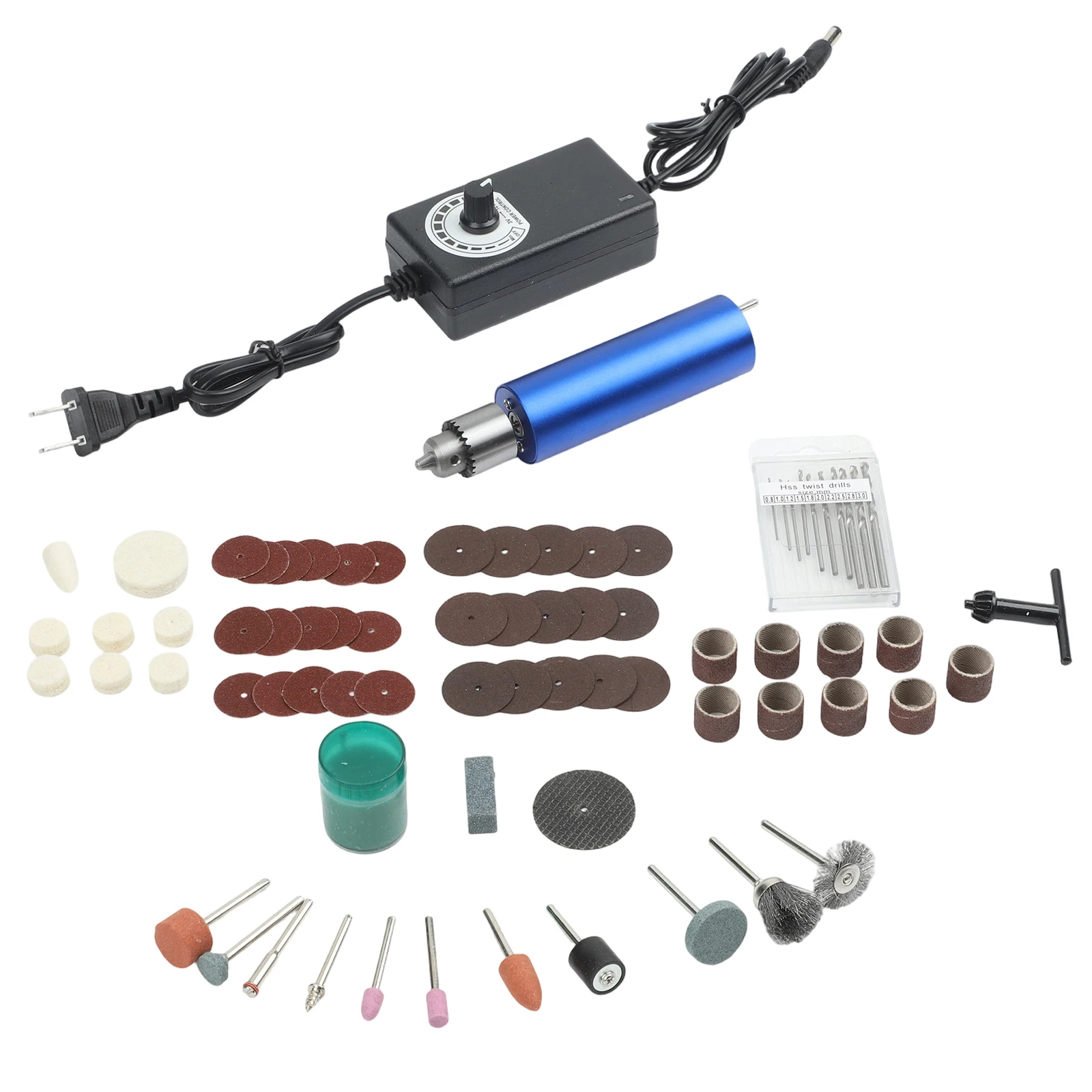 Electric Resin Polishing Drill Kit 110 Accessories For Mini Grinder For DIY Jewelry Making Carving Engraving Cutting Tools Set