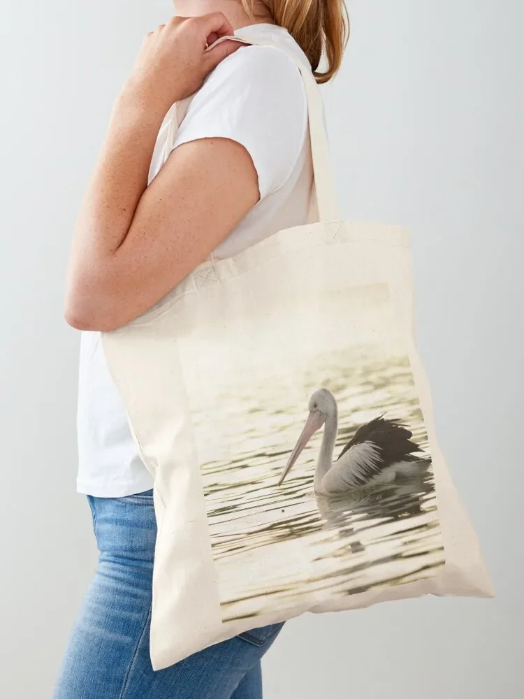 Golden Pelican Drifting Tote Bag personalized tote bag custom tote bag