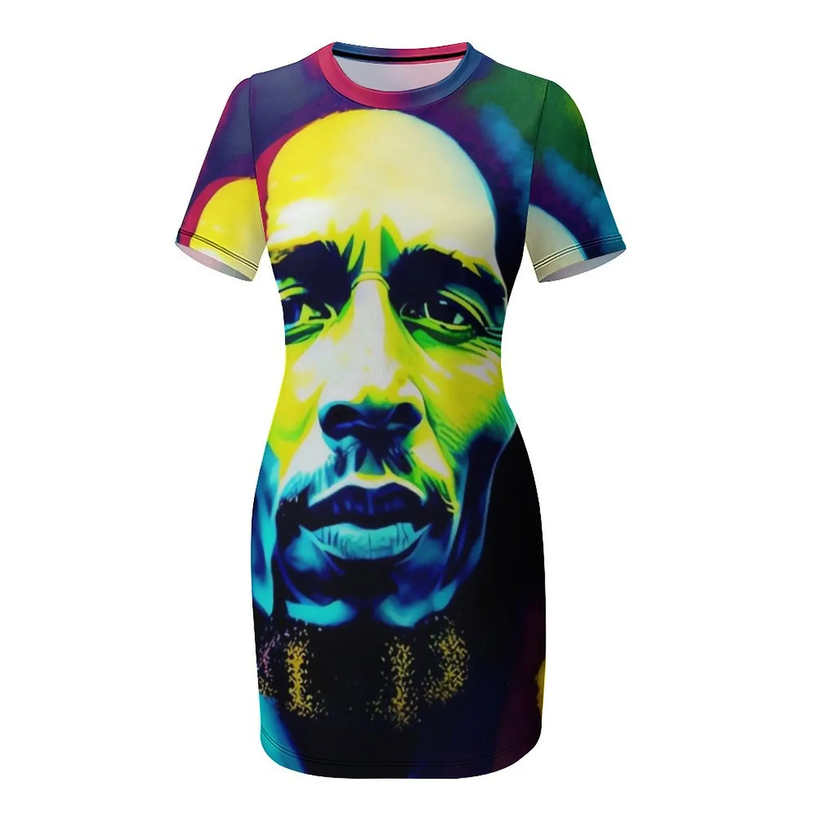 Bob Marley Tribute - Roots, Rock, Reggae Rainbows Short Sleeved Dress long dress women summer women's clothing trend 2025