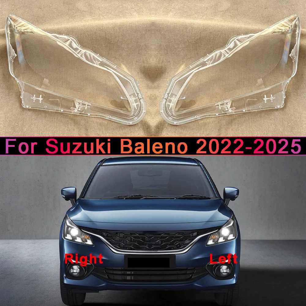 

For Suzuki 2022 2023-2025 Baleno Car Accessories Transparent Headlight Shade Cover Lampshade Case Headlamp Shell Lens Plexiglass