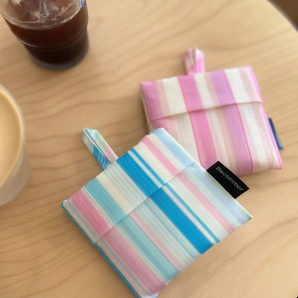 

Water Resistant Bag Eco-Friendly Reusable Shopping Tote Canvas Shopping Bag Korean-Style Portable Grocery Tote For Supermarket