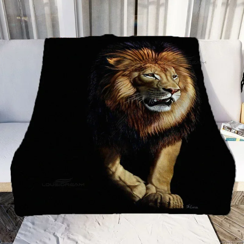 

3D Print Leopard Lion Tiger Patterns Blanket Animals Flannel Blanket Cosy Lazy Couch Cover Blanket Super Soft Sheet Mattresses