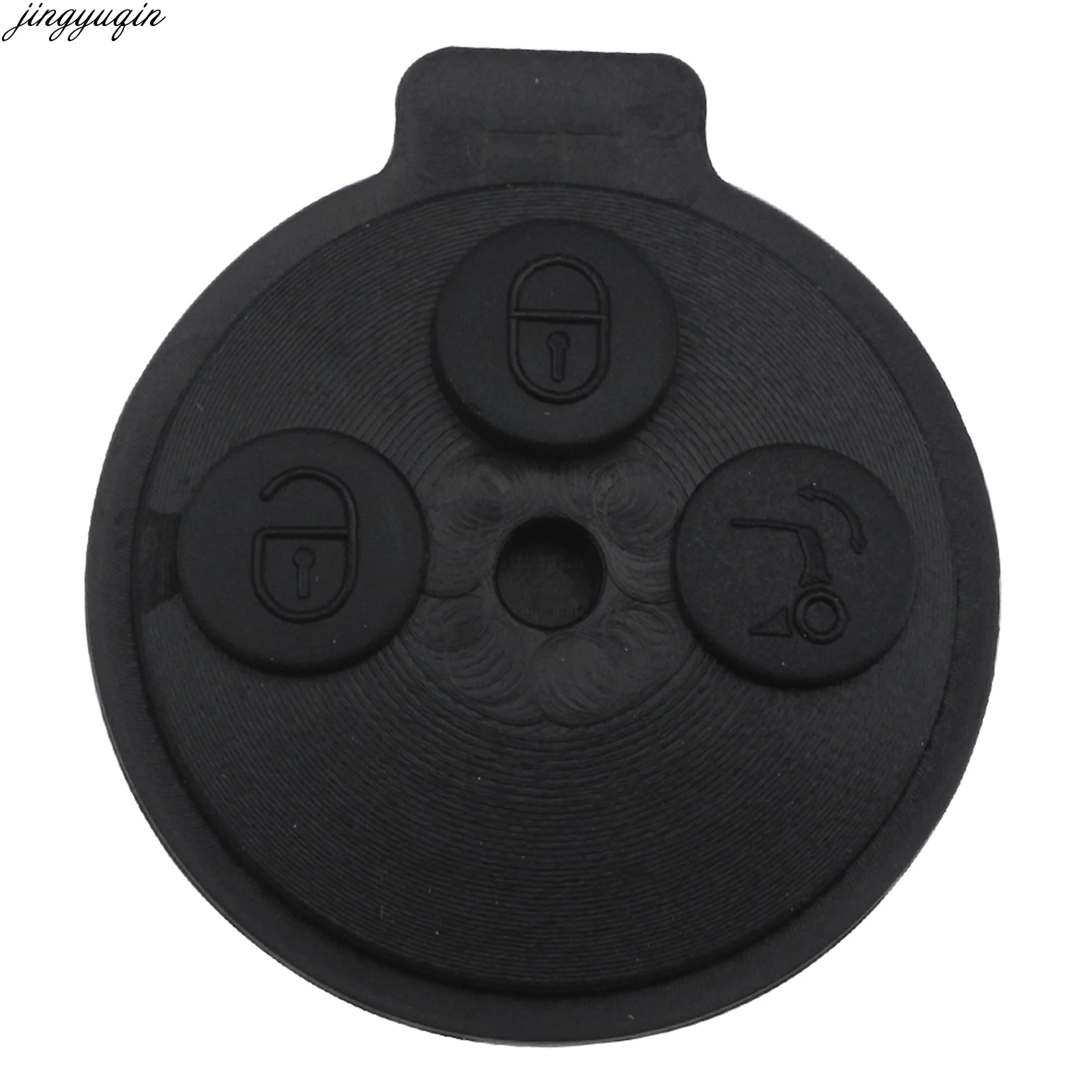 Jingyuqin 10pcs/lot 3 Buttons without Blade Replacement Car key shell For Mercedes Benz Smart Fortwo