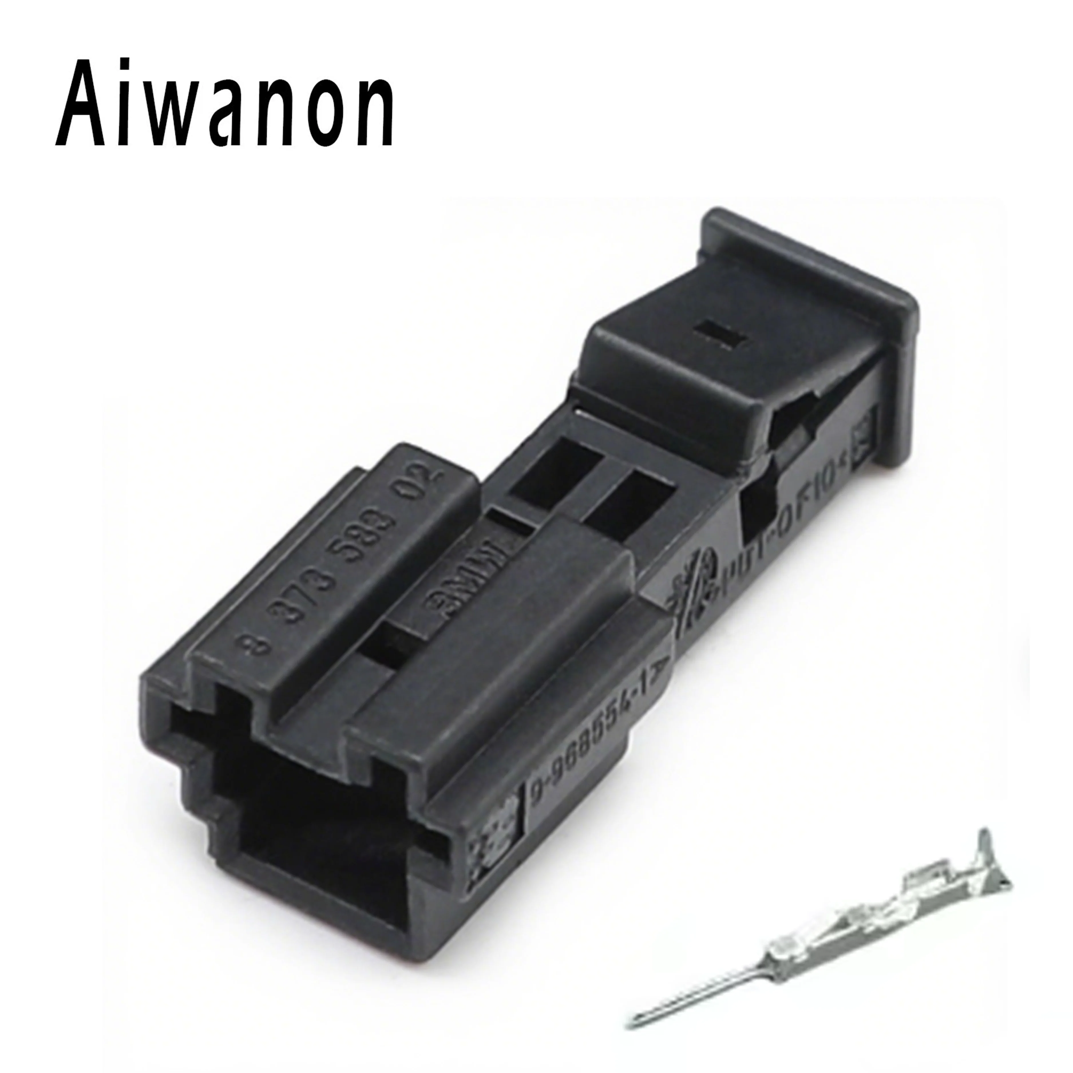 Set di 2 Connettori Elettrici a 2 Pin 9-968554-1 per Luci Atmosferiche Auto, Spina Femmina e Maschio 9-968699-1 1-1718333-1
