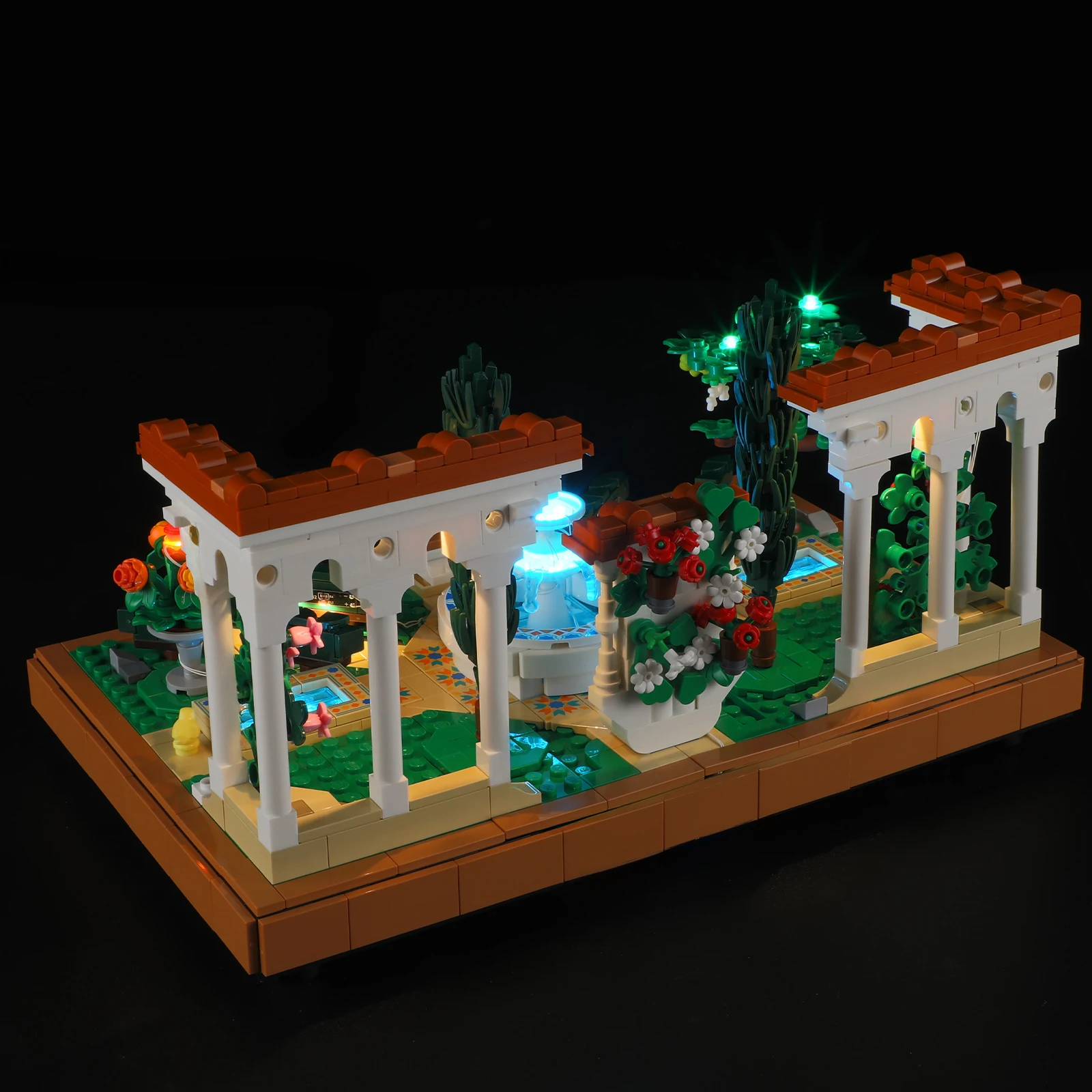 (Only LED Light No Bricks) 10359 Fountain Garden Ideas (Not Include Building Blocks Kits Sets Model)