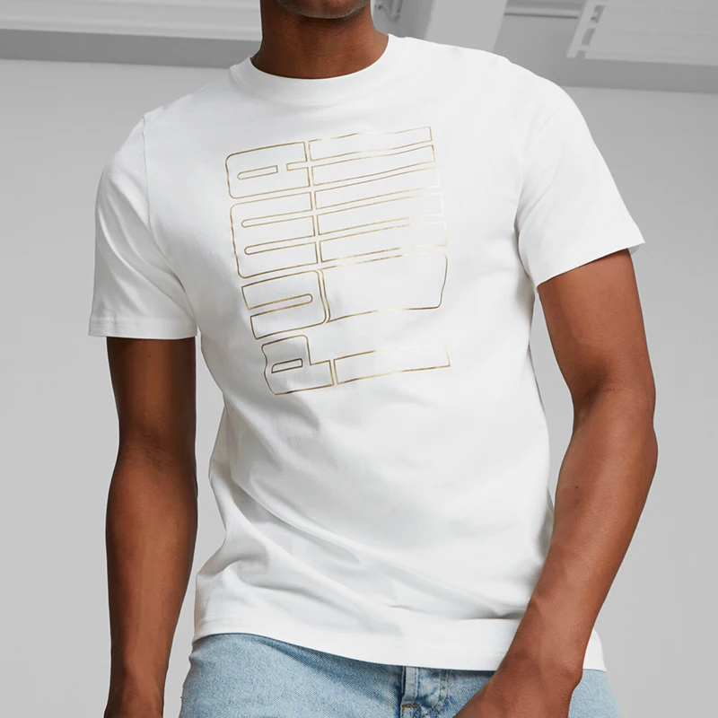 

Оригинальная мужская футболка Puma New Simple Soft Comfortable Sports Casual с коротким рукавом 679605-02