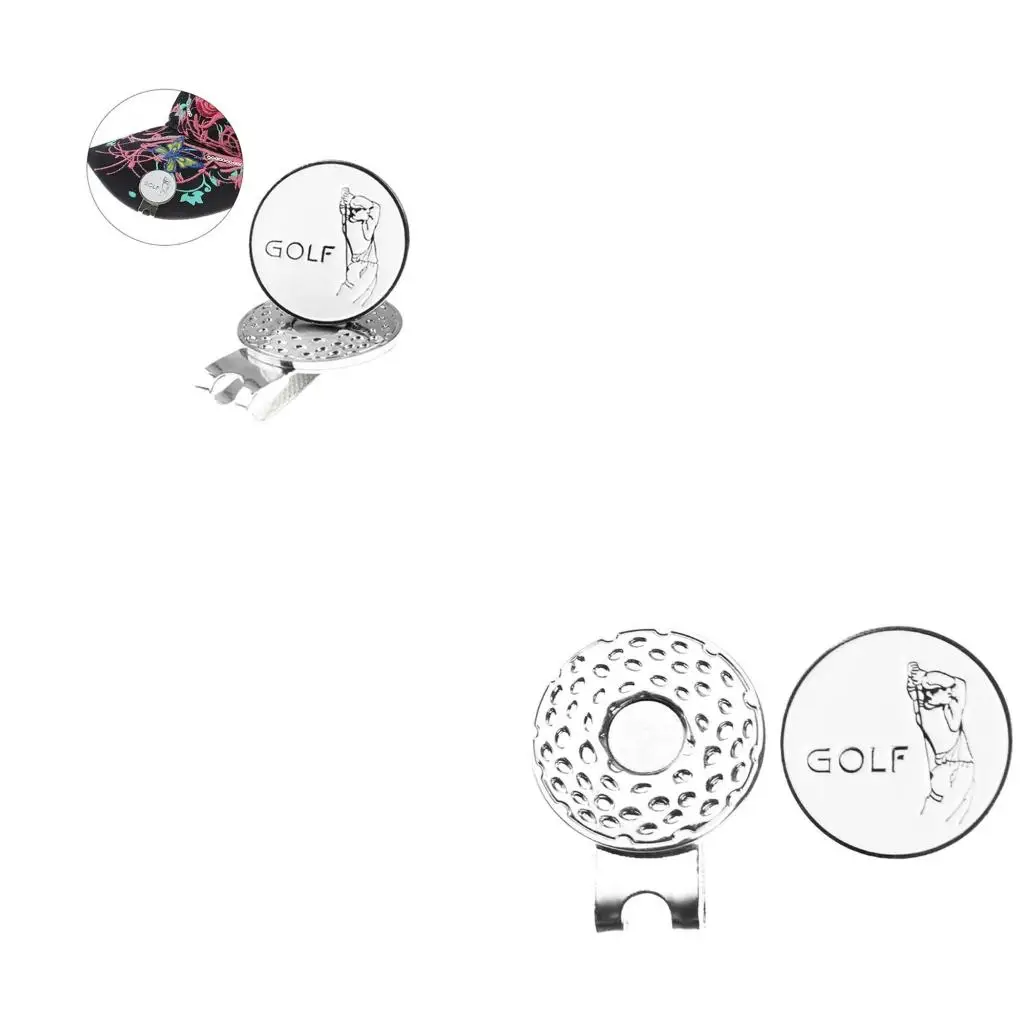 

Q39E Golf Ball Marker Golfers Removable Attaches Easily to Golf Hat Golf Ball Marker