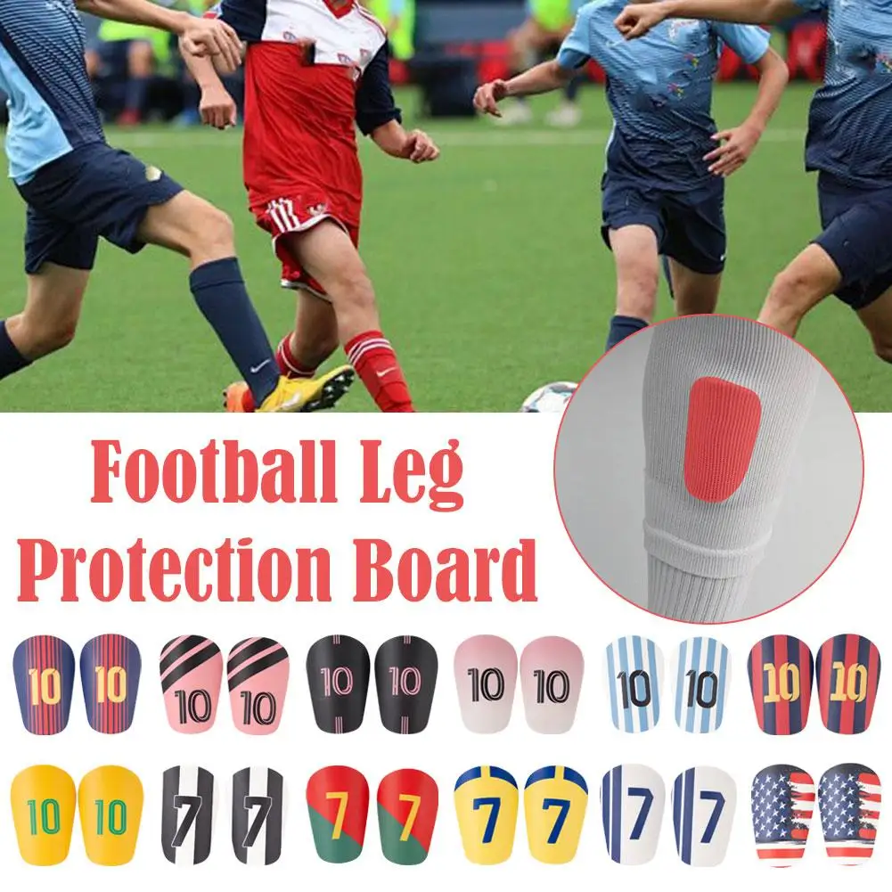 1 paio Mini calcio parastinchi protezione per le gambe resistente all'usura allenamento protezione per le gambe protezione per gambo Shock Soccer A6T1