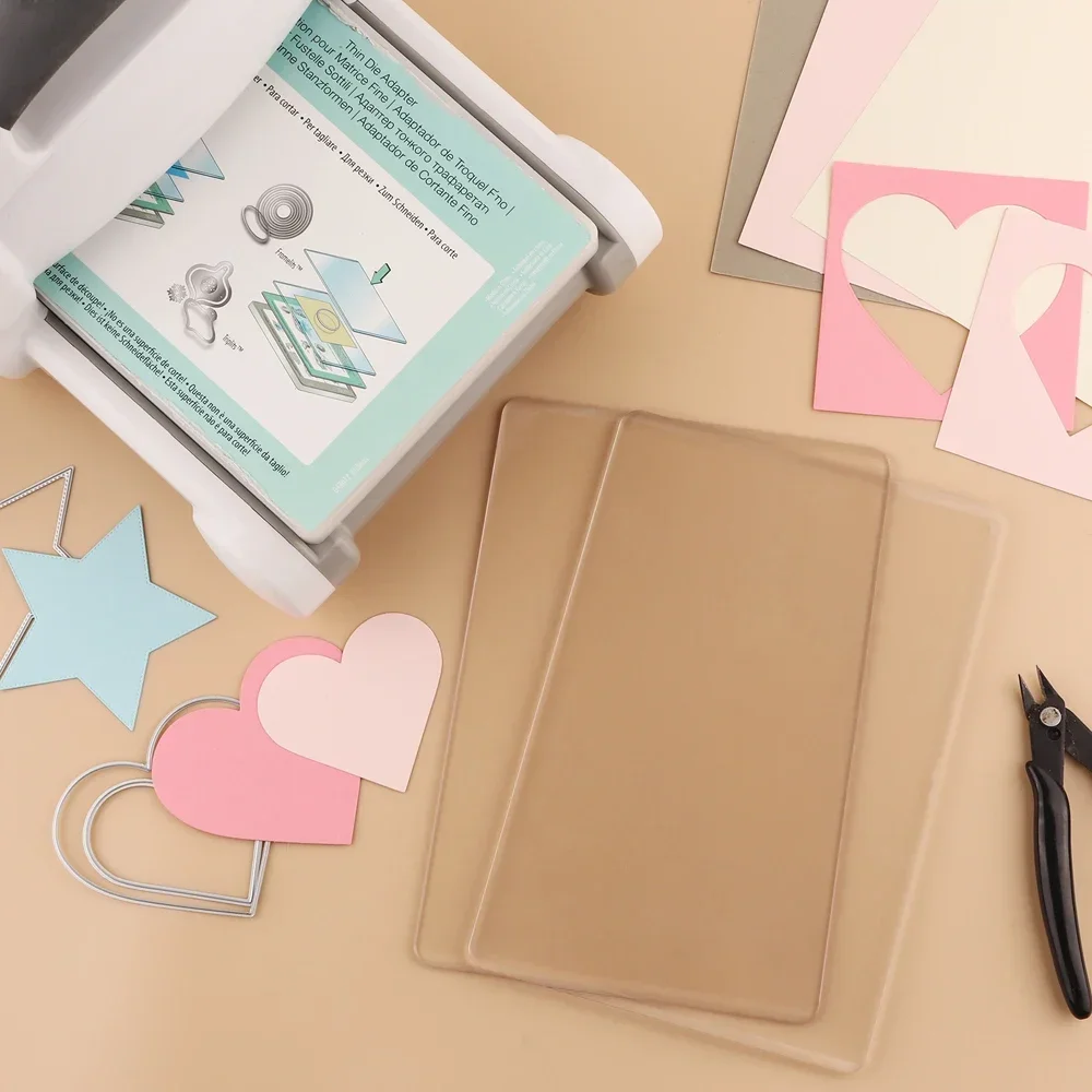 

2 размера, 1 пара режущих подушечек, совместимых с BSP и BS Switch Plus, высекающая машина, прозрачные акриловые режущие подушечки, режущие пластины