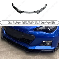 Per Subaru BRZ 2012-2017 Pre-Facelift paraurti anteriore Lip Spoiler Splitter diffusore copertura Guard Retrofit Body Kit Gloss Black ABS