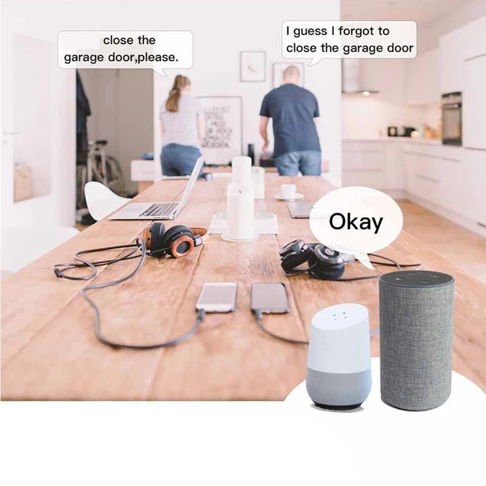 Y22A-Wifi Switch Smart Garage Door Opener Controller Work With Google Home Smartlife/Tuya APP Control No Hub Require