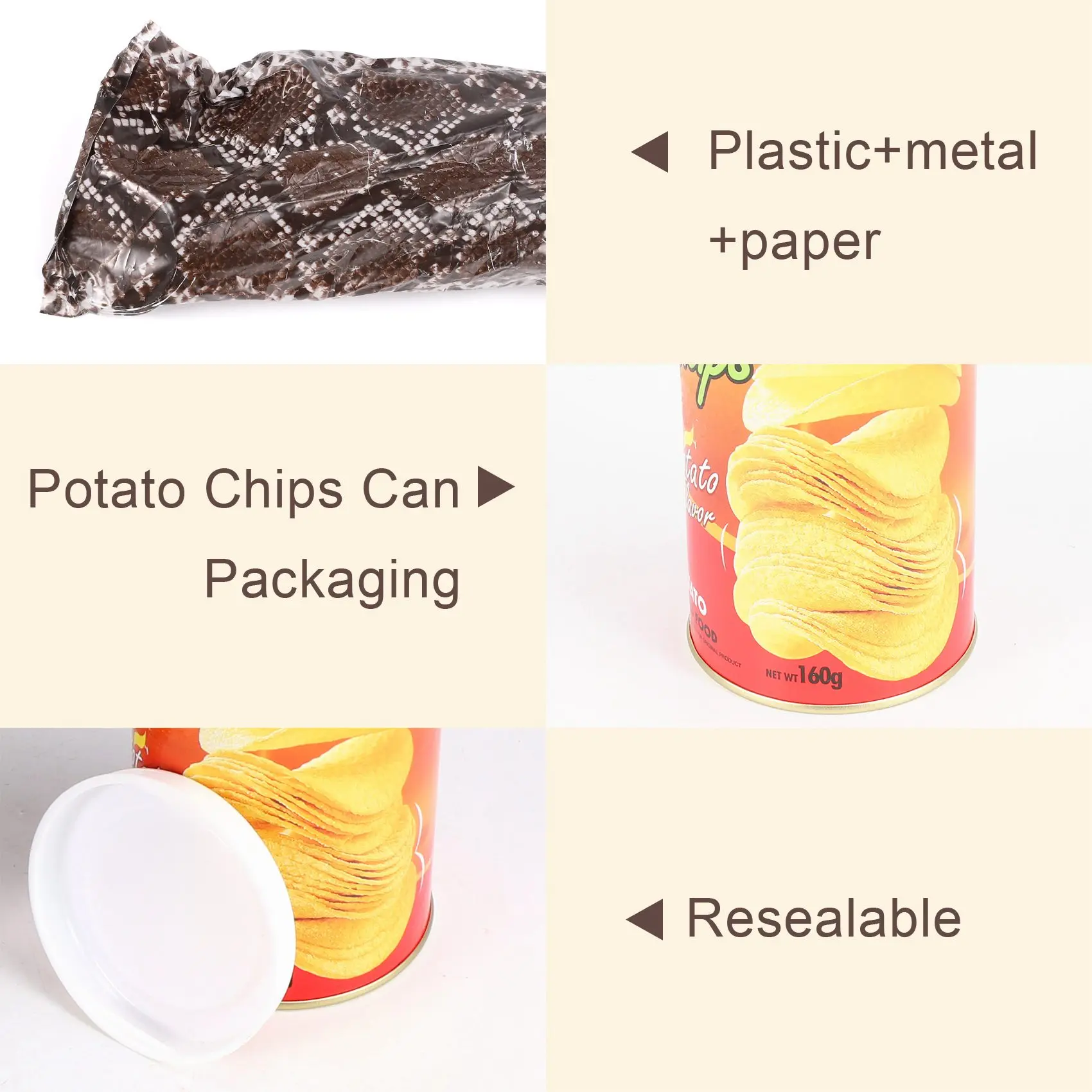 

AINY-The Potato Chip Snake Can Jump Spring Snake Gift April Fool Day Halloween Party Decoration Jokes In A Can Gag Gift Pran