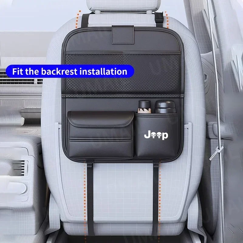 car-seat-back-storage-bag-with-foldable-table-tray-backseat-organizer-for-jeep-renegade-compass-wrangler-jk-jl-grand-cherokee
