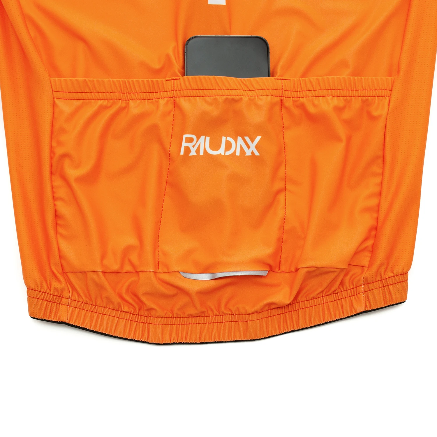 RAUDAX Herren Vibrant Orange Sommer-Radtrikot, schnell trocknend, kurzärmelig, Mountainbike-Reithemd, Outdoor-Fahrradbekleidung – Detail 10