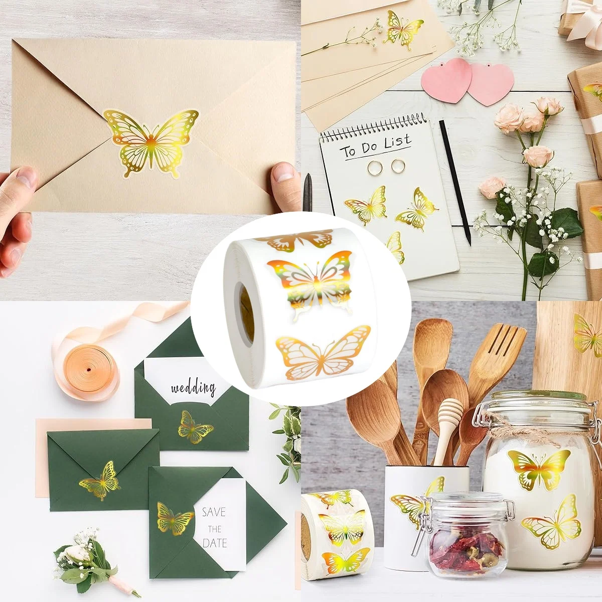 500Pcs Butterfly St… - image